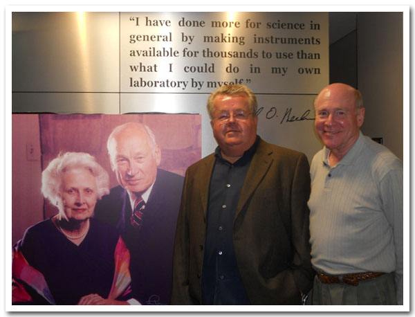 Mabel and Arnold Beckman, John Cubit, and Walt Unger